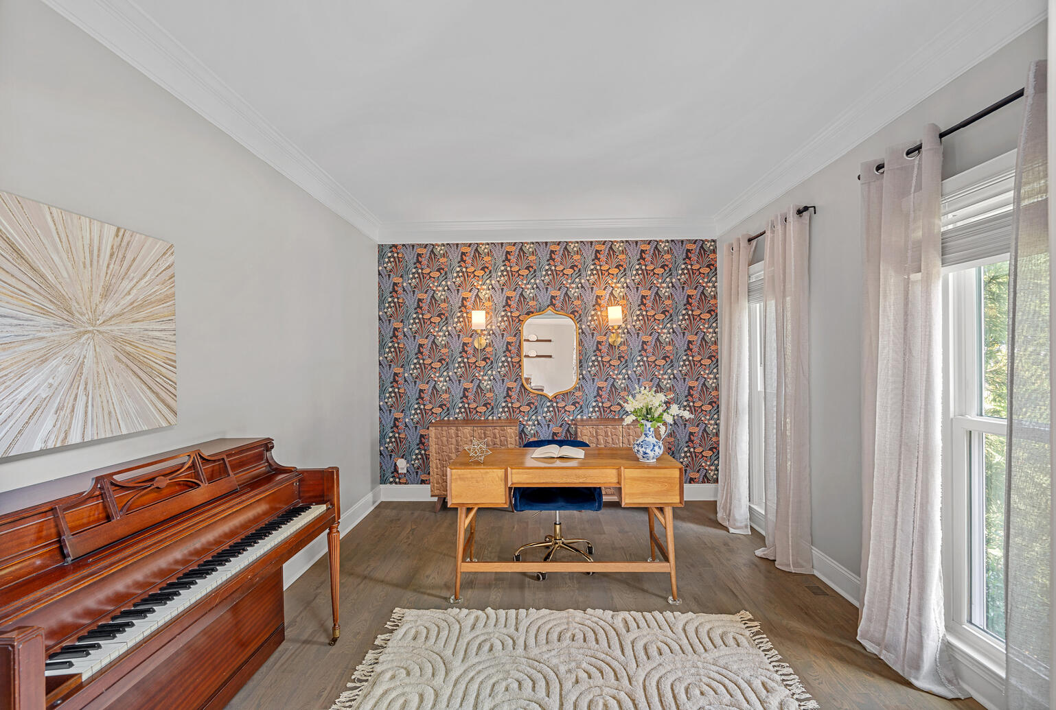 Flexible home office or study space in Birkdale Huntersville property near Birkdale Village.